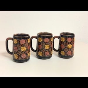 Vintage 1960s Hand-Made Mugs